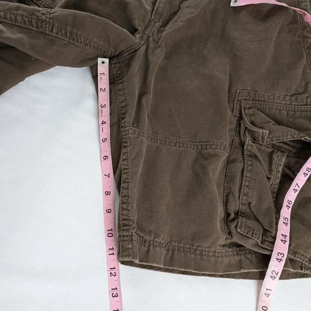 Y2k Levi's Brown Denim Multi Pocket Cargo Pocket Shorts
